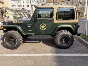 autocolantare masina autocolant jeep rubicon wrangler productie publicitara top advertising