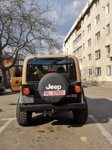 autocolantare masina autocolant jeep rubicon wrangler productie publicitara top advertising