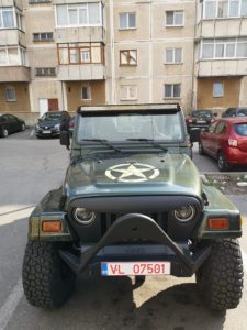 autocolantare masina autocolant jeep rubicon wrangler productie publicitara top advertising